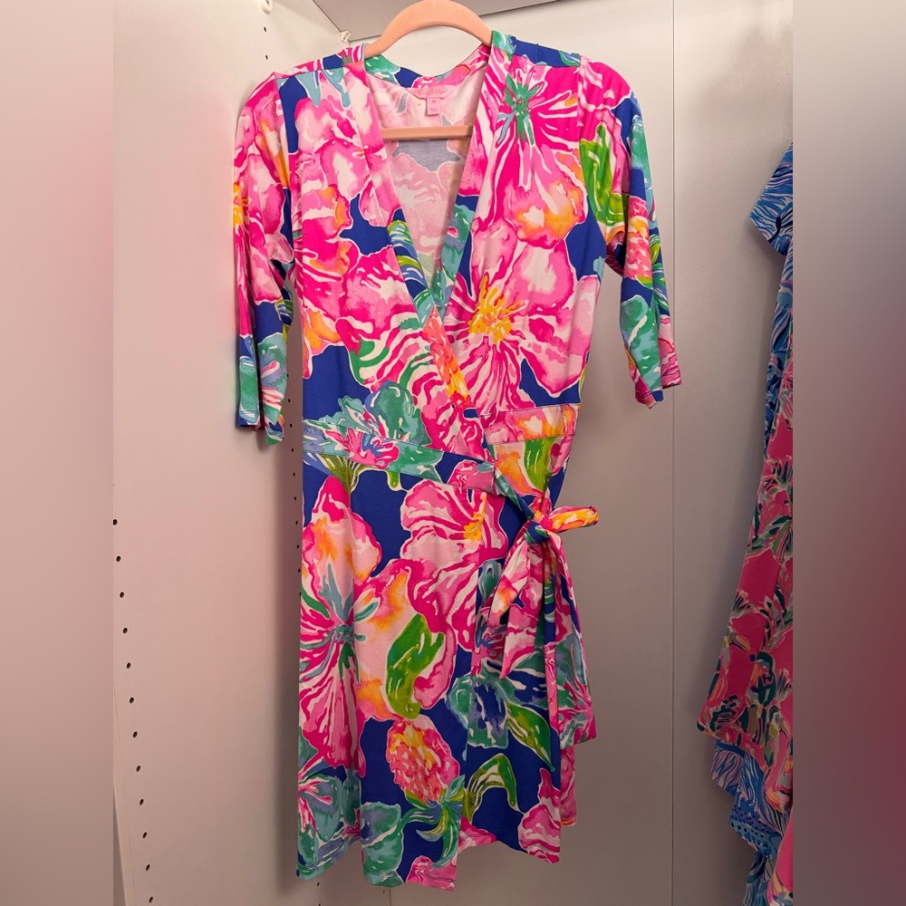 Floral wrap dress